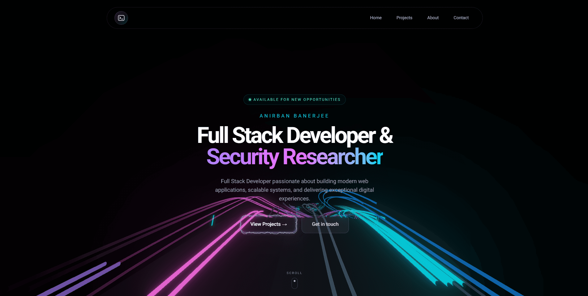 Personal Portfolio V2 — Three.js